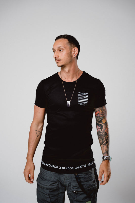ASR x SLA Fekete/Fehér Férfi Póló